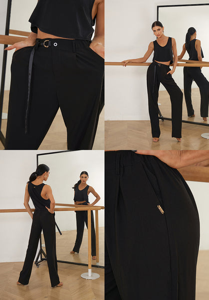 ZYM Unisex "Sojourn" Dance Trousers #20814 for Dance Practice, Teaching, Social Dance & Shows