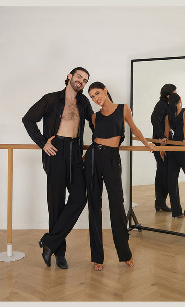 ZYM Unisex "Sojourn" Dance Trousers #20814 for Dance Practice, Teaching, Social Dance & Shows