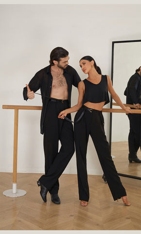 ZYM Unisex "Sojourn" Dance Trousers #20814 for Dance Practice, Teaching, Social Dance & Shows