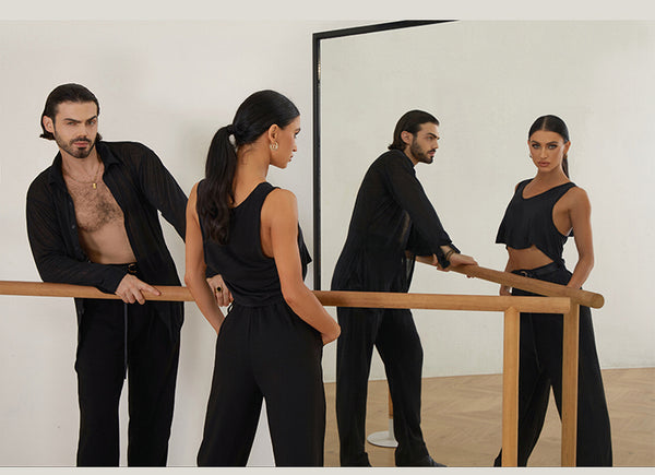 ZYM Unisex "Sojourn" Dance Trousers #20814 for Dance Practice, Teaching, Social Dance & Shows