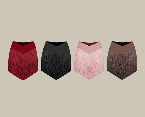 Free Australia-wide Shipping.  Best Price Worldwide.
Best Seller! Turn heads in the Luxe Fringe Skirt, the essential piece for every dance enthusiast. The playful fringe detailing bursts with magnetic energy, adding a dynamic flair to your movements. Crafted for versatility and durability, it’s ideal for year-round wear. The triangle cut enhances your legs, creating a sleek, elongated look. Perfect for Latin, Samba & Salsa practice, performance and competition.