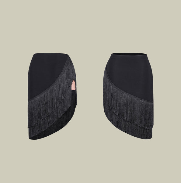 ZYM Flowing Fringe Skirt 2412 in 2 Colours