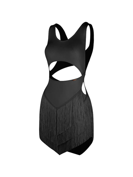 Free Australia-wide Shipping.  Best price worldwide with tracking.
Kirakira Fringe Dress is energy in motion. Flowing fringe, bold cutouts, and side criss-cross waist design come together for a look that moves with you. The U-neckline beautifully enhances your shoulder and neck proportions, while the small ZYM logo at the waist brings a refined edge.
Need extra sparkle? Ask about our professional decorating service to make your outfit truly shine on the dance floor!