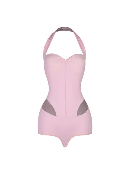 Free Australia-wide Shipping - best price worldwide.  
Camille Bodysuit – The Enchanting Swan, a vision of grace and allure.   
Designed to embrace your curves with a flawless fit, this piece flows effortlessly between elegance and charm. The sweetheart neckline provides gentle support, while delicate ruching enhances your silhouette. Side cutouts break the mold, adding movement and lightness to every step. Perfect for Dance practice & shows, party wear, clubbing wear paired with yo