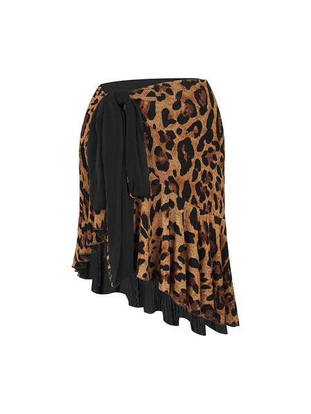 Free Australia-wide Shipping.  Best Price Worldwide.
DUO Skirt—Why settle for one skirt when you can have two?
This clever reversible design packs double the flair: one side in classic black is adorned with dynamic swishing fringe for lively performances, while the other side boasts elegant leopard print with flowing pleats for graceful routines. The adjustable wrap-around fit ensures comfort and security with every move.