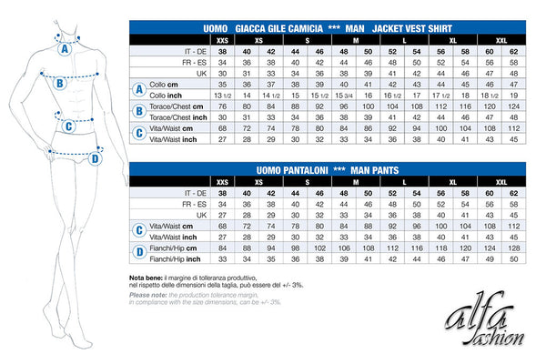 Alfa Fashion Italy Mens Trousers Without Pleats - Ballroom & Latin Pants For Dance Practice, Medals, Performance & DanceSport Competition