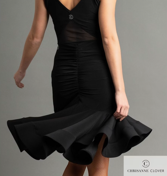 FREE AUSTRALIA-WIDE SHIPPING.  Best price worldwide with tracking.  This flattering Latin drop hem skirt has all the moves with its flared skirt hemmed with hidden crinoline for added bounce. This skirt flares beautifully in movement enhancing your dance moves and leg line to perfection. Rouched at the centre front and centre back waist panel that flatters your figure while adding depth and texture to your attire.