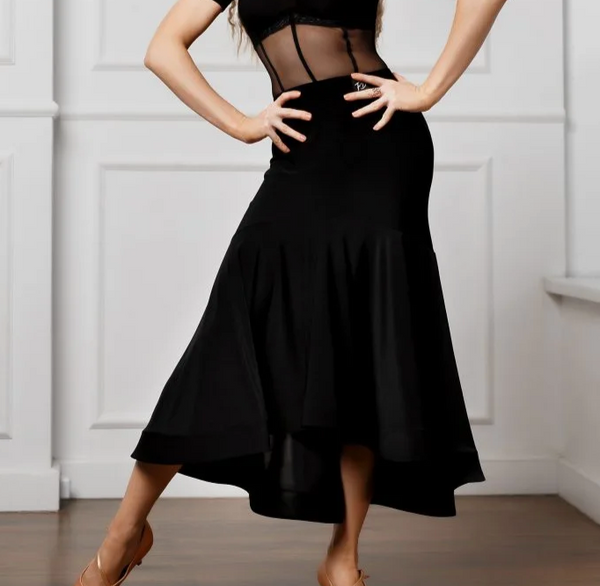 Fashion Dance Cindy Ballroom Skirt in Black 001/1