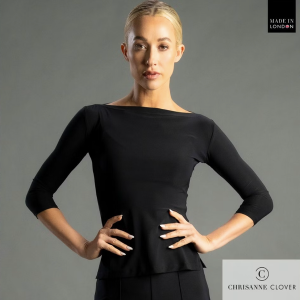 Chrisanne Clover ladies top. Ballroom dance top for women. Latin dancewear elegant top. Tango dance top for ladies. High-quality stretch dance top. Fitted ballroom dance top. Elegant dance top for performance. Chrisanne Clover ballroom dancewear. Stylish Latin dance top for women. Tango and evening wear top. Ballroom competition dance top. Ladies fitted dancewear top. Chrisanne Clover elegant stretch top. Ballroom and Latin dance top