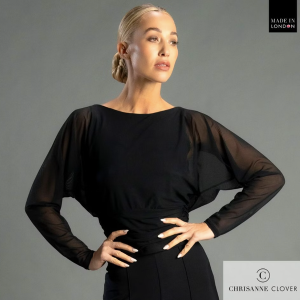Chrisanne Clover ladies top. Ballroom dance top for women. Latin dancewear elegant top. Tango dance top for ladies. High-quality stretch dance top. Fitted ballroom dance top. Elegant dance top for performance. Chrisanne Clover ballroom dancewear. Stylish Latin dance top for women. Tango and evening wear top. Ballroom competition dance top. Ladies fitted dancewear top. Chrisanne Clover elegant stretch top. Ballroom and Latin dance top