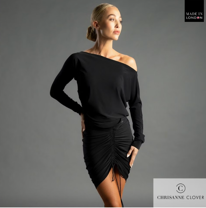 FREE AUSTRALIA-WIDE SHIPPING.  Best price worldwide with tracking.
The Arabella ruched Latin skirt stands out as the most adaptable item in our collection. Crafted from stretch crepe, this skirt features ruching along the side seams, allowing for various styling options. You can achieve multiple silhouettes, ranging from a mini skirt to a diagonal cut, or even a full-length design, with the ruching positioned either along the side seams or at the centre front and back. The styling possibilities are l