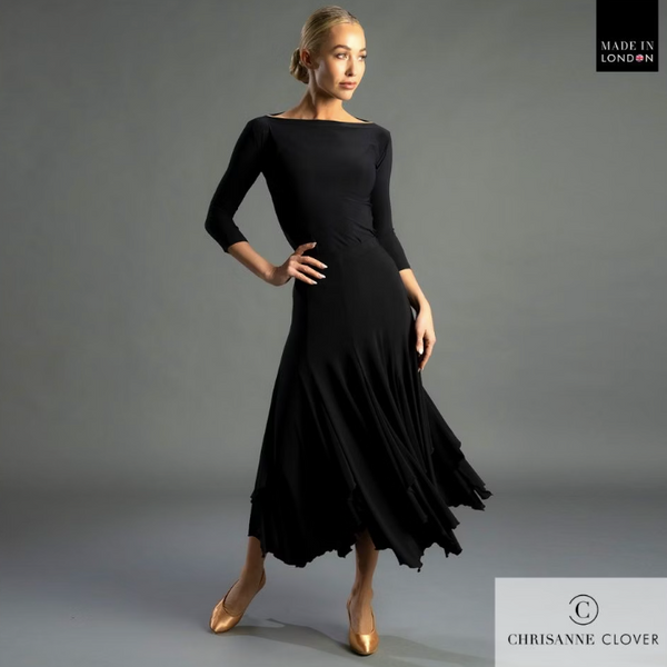 Chrisanne Clover ladies top. Ballroom dance top for women. Latin dancewear elegant top. Tango dance top for ladies. High-quality stretch dance top. Fitted ballroom dance top. Elegant dance top for performance. Chrisanne Clover ballroom dancewear. Stylish Latin dance top for women. Tango and evening wear top. Ballroom competition dance top. Ladies fitted dancewear top. Chrisanne Clover elegant stretch top. Ballroom and Latin dance top