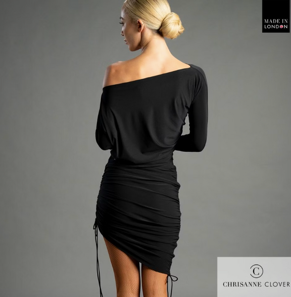 Chrisanne Clover Arabella Latin Skirt 25 - Adjustable Length - For Latin Dance, Tango Dance, Evening & Cocktail Wear