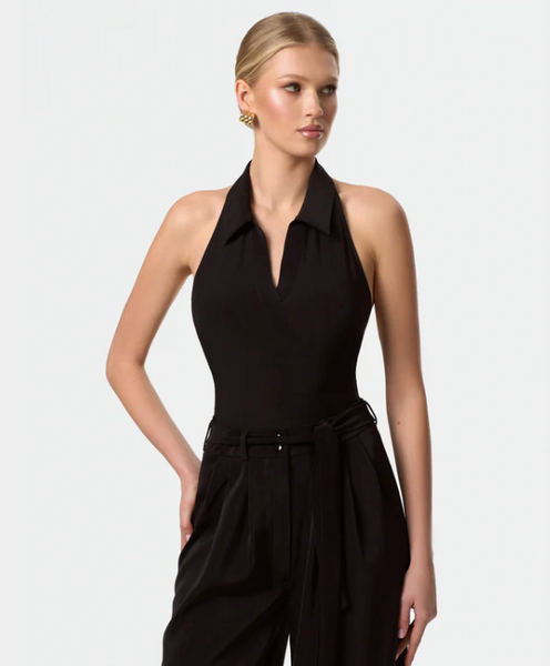 Bodysuit Martha | Sleeveless Open Back Bodysuit with Halter Neckline for Ballroom & Latin Dance Practice, Performance & Shows | Evening Wear & Party Outfit