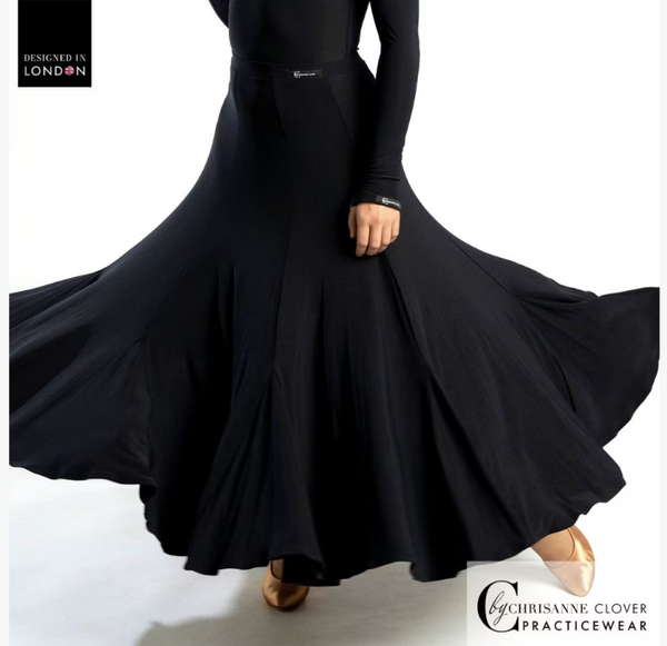 FREE AUSTRALIA-WIDE SHIPPING.  Best price worldwide with tracking.
This dynamic Ballroom skirt has all the moves with its full skirt and short godets it moves with ease across the floor in movement. Looks beautiful combined with the Bellatrix dance top and the Galaxy dance top. Made from Chrisanne Clover Luxury Crepe.
If you're passionate about Ballroom dancing, this skirt is an essential addition to your wardrobe. Embrace your inner dancer and let this beautiful skirt elevate your style!