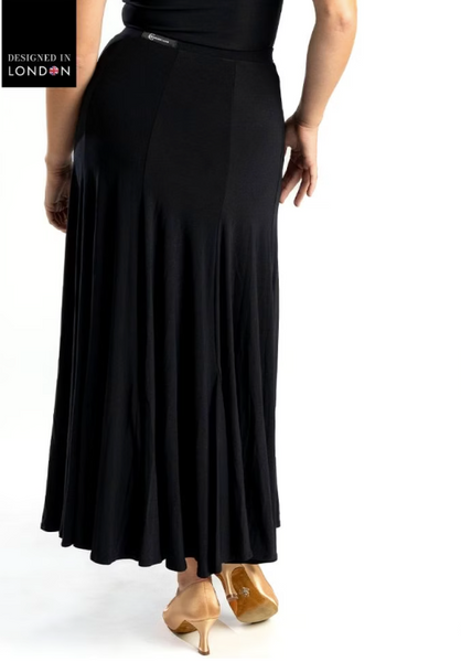FREE AUSTRALIA-WIDE SHIPPING.  Best price worldwide with tracking.
This dynamic Ballroom skirt has all the moves with its full skirt and short godets it moves with ease across the floor in movement. Looks beautiful combined with the Bellatrix dance top and the Galaxy dance top. Made from Chrisanne Clover Luxury Crepe.
If you're passionate about Ballroom dancing, this skirt is an essential addition to your wardrobe. Embrace your inner dancer and let this beautiful skirt elevate your style!