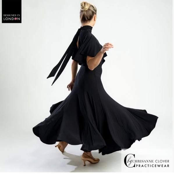 FREE AUSTRALIA-WIDE SHIPPING.  Best price worldwide with tracking.
This dynamic Ballroom skirt has all the moves with its full skirt and short godets it moves with ease across the floor in movement. Looks beautiful combined with the Bellatrix dance top and the Galaxy dance top. Made from Chrisanne Clover Luxury Crepe.
If you're passionate about Ballroom dancing, this skirt is an essential addition to your wardrobe. Embrace your inner dancer and let this beautiful skirt elevate your style!