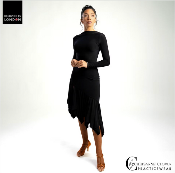 FREE AUSTRALIA-WIDE SHIPPING.  Best price worldwide with tracking.
This eye-catching leotard showcases long, tailored sleeves that elegantly split at the hem, adorned with a brand logo on the left cuff. The design features a striking deep V back that beautifully contrasts with the round neckline at the front. Crafted from stretch crepe, it includes convenient poppers at the crotch for ease of wear.