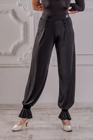 Dancebox Zulu Pant in Black | Stretch Ladies Dance Trousers for Dance Practice, Performance, Evening Wear & Social Dancing