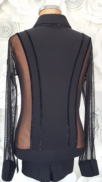 Free Aust-wide shipping.  Best price worldwide with tracking.  This amazing Latin DanceSport Competition Shirt is impeccably designed and sewn using the finest quality fabrics & trim.  Made in Italy and shipped worldwide at the best price guaranteed by Dancewear For You.