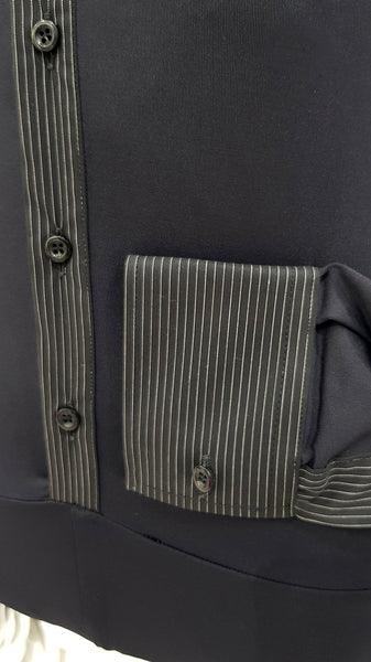 Free Aust-wide shipping.  Best price worldwide with tracking.  Made in Italy this stylish, stretch body shirt comes with built-in pants.    Available in collar sizes 35cm to 45cm.  Made using exclusive B-stretch fabric - Breathable, quick drying fabric. Can be buttoned with or without cufflinks.