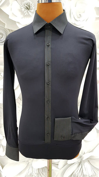 Free Aust-wide shipping.  Best price worldwide with tracking.  Made in Italy this stylish, stretch body shirt comes with built-in pants.    Available in collar sizes 35cm to 45cm.  Made using exclusive B-stretch fabric - Breathable, quick drying fabric. Can be buttoned with or without cufflinks.