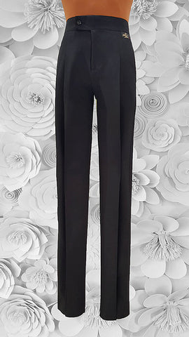 Free Aust-wide shipping.  Best price worldwide with tracking.  Made in Italy with amazing quality B-Stretch fabric for unique comfort, with pockets and pleats.  Perfectly tailored by Italy's specialist mens dancewear tailor, Alfa Fashion, for practice, performance and DanceSport Competition.  Avail in black