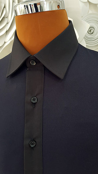 Free Aust-wide shipping.  Best price worldwide with tracking.  Made in Italy this stylish, stretch body shirt comes with built-in pants.  Avail in white or black.   Available in collar sizes 35cm to 45cm.  Made using exclusive B-stretch fabric - Breathable, quick drying fabric.