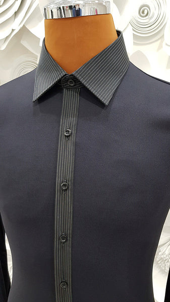 Free Aust-wide shipping.  Best price worldwide with tracking.  Made in Italy this stylish, stretch body shirt comes with built-in pants.    Available in collar sizes 35cm to 45cm.  Made using exclusive B-stretch fabric - Breathable, quick drying fabric. Can be buttoned with or without cufflinks.