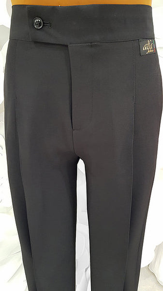 Free Aust-wide shipping.  Best price worldwide with tracking.  Made in Italy with amazing quality B-Stretch fabric for unique comfort, with pockets and pleats.  Perfectly tailored by Italy's specialist mens dancewear tailor, Alfa Fashion, for practice, performance and DanceSport Competition.  Avail in black
