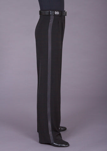 4005 Two small pleated trouser with satin stripe & belt loops from dsi australia dancewear for you
