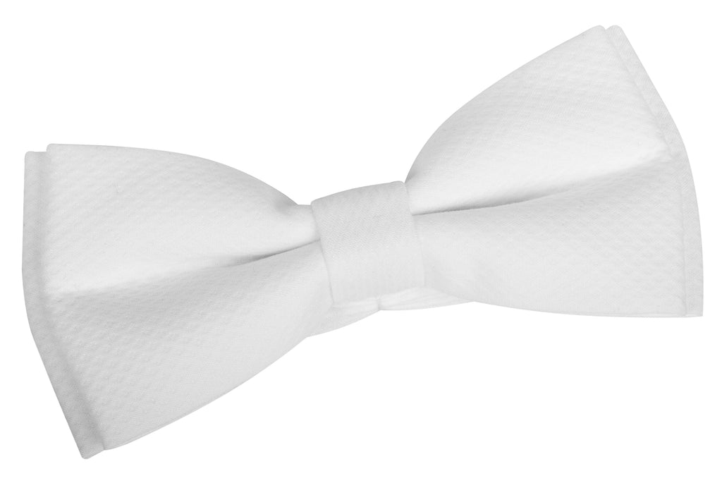 DSI 4200 Velcro Bow Tie | White Bowtie with Velcro Fastening for Ballroom Dance & Formal Events