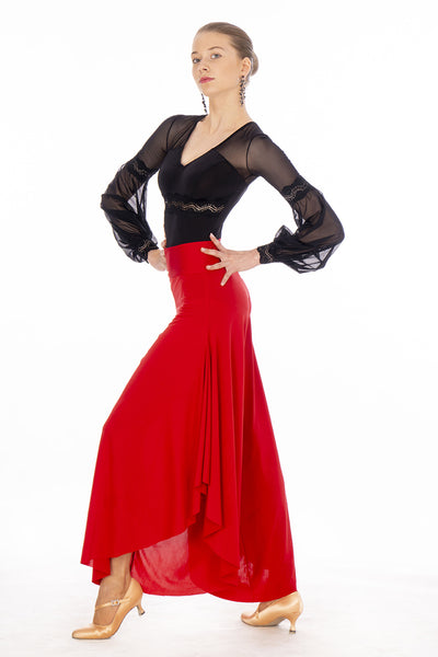 SALE Dancebox Romance Body in Black - Best Selling Leotard for Ballroom Dance Practice, Medals, Performance & DanceSport Competition