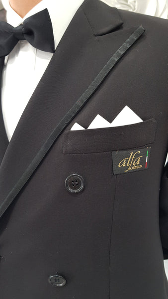 Free Australian Shipping.  Best price guaranteed worldwide.  This impeccably designed, Italian made suit is perfect for all special occasions as a dinner suit or of course a Junior DanceSport Suit or Show Suit for performance.  This suit is couture made to measure and customizable to your needs.  Just send an email now for measurement instructions and let me know any special changes you would like to make to your suit.