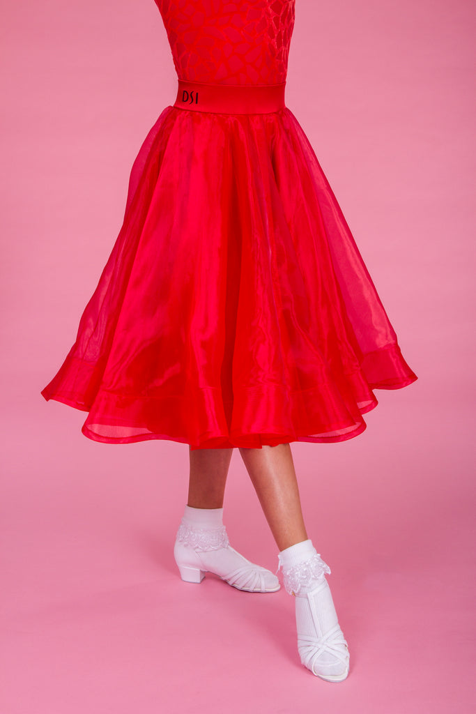 DSI Juvenile Girls Premium Made to Order Girls Ballroom Skirt 1083 from dancewear for you australia