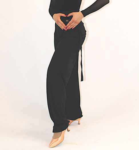 RS Atelier Silvia Trousers | Ladies Fashion Pants with Velvet Details