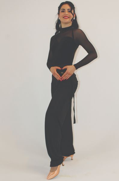 RS Atelier Silvia Trousers | Ladies Fashion Pants with Velvet Details