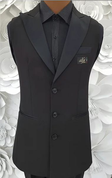 Alfa Fashion Mens Vest, Pants & Shirt Bundle (Pants without Pleats) - Mens Waistcoat, Shirt & Pants for Ballroom Dance Events, Shows, Performance & DanceSport Competition with Worldwide Delivery