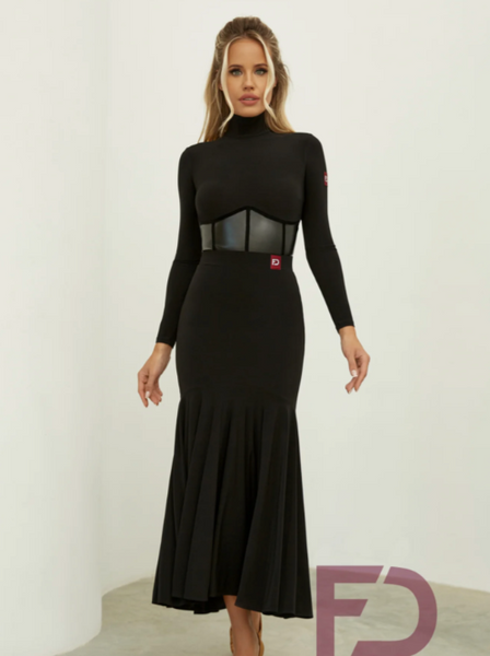 Free Australia-wide shipping.  Best price guaranteed worldwide.  Beautiful Ballroom Smooth Dance Skirt sewn with stretch jersey fabric.  Skirt length 83cm front and 97cm back (size 42-54). Perfect for practice, social dancing or performance.  More colours are available.  Drop me a line for info.