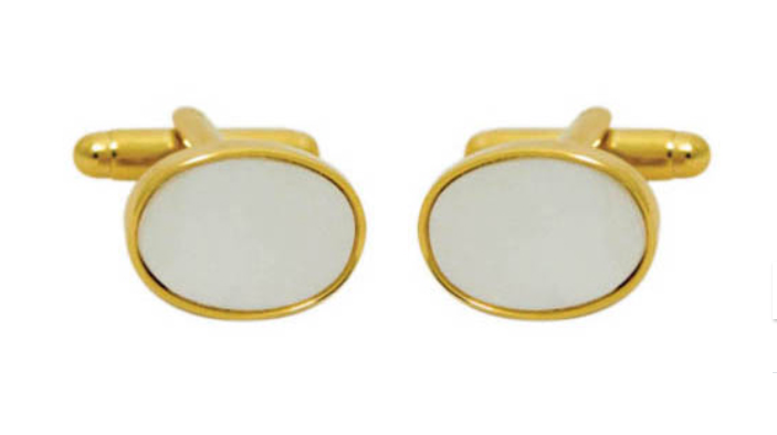 DSI 4625 Luxury Cufflinks with Gold Trim