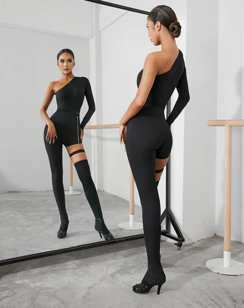 ZYM The Cat Jumpsuit 2258 | Single Sleeve Catsuit for performance & Shows