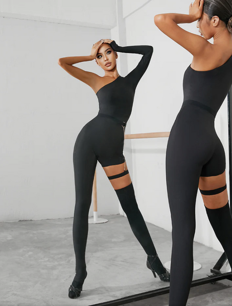 ZYM The Cat Jumpsuit 2258 | Single Sleeve Catsuit for performance & Shows