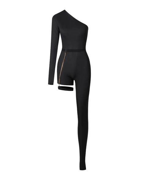 ZYM The Cat Jumpsuit 2258 | Single Sleeve Catsuit for performance & Shows