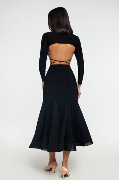 SALE Ballroom Skirt "Rikki" by Danza Midi to Maxi Length Ballroom Dance Skirt for Practice, Performance, Dance Medals & DanceSport Competition