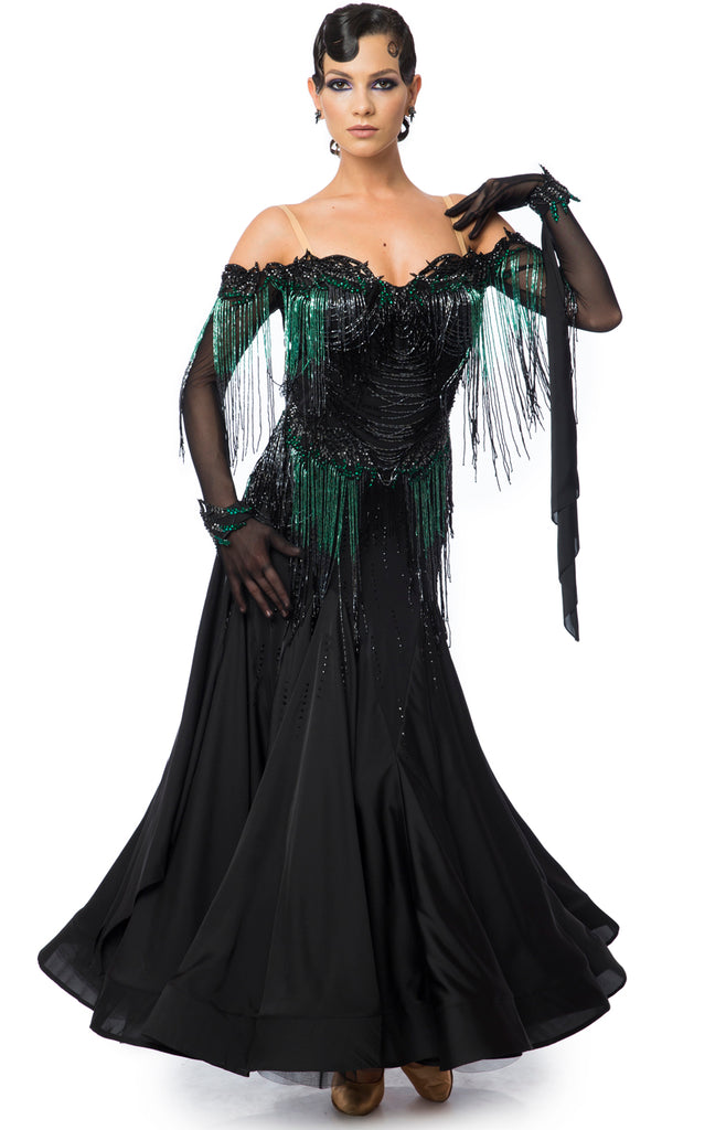 Discover the ultimate in luxury and style with our Couture Made-to-Measure Ballroom and Latin Competition Dresses at Dancewear For You. Each dress is custom-made to order, allowing you to choose your perfect colour combination for a truly unique look. Crafted from the world’s finest fabrics and trims, these stunning dresses come fully decorated as shown, featuring exquisite embellishments and Swarovski crystals (where specified) for maximum sparkle on the dance floor. Whether you need a Ballroom or Latin co