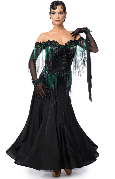 Discover the ultimate in luxury and style with our Couture Made-to-Measure Ballroom and Latin Competition Dresses at Dancewear For You. Each dress is custom-made to order, allowing you to choose your perfect colour combination for a truly unique look. Crafted from the world’s finest fabrics and trims, these stunning dresses come fully decorated as shown, featuring exquisite embellishments and Swarovski crystals (where specified) for maximum sparkle on the dance floor. Whether you need a Ballroom or Latin co