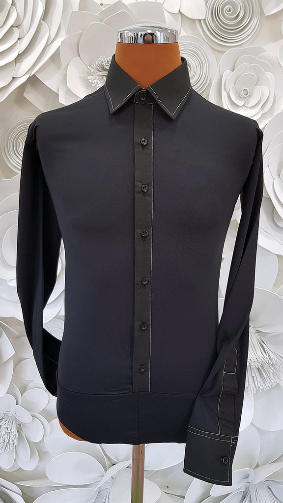 Free Aust-wide shipping.  Best price worldwide with tracking.  Made in Italy this stylish, stretch body shirt comes with built-in pants.    Available in collar sizes 36cm to 44cm.  Made using exclusive B-stretch fabric - Breathable, quick drying fabric.