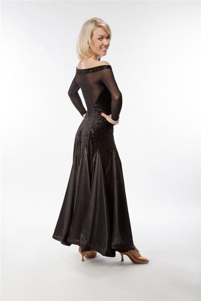 rs atelier ischia black ballroom dress from dancewear for you australia