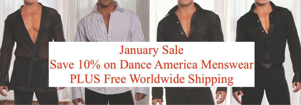 10% Discount Menswear from Dance America Dancewear For You NOW