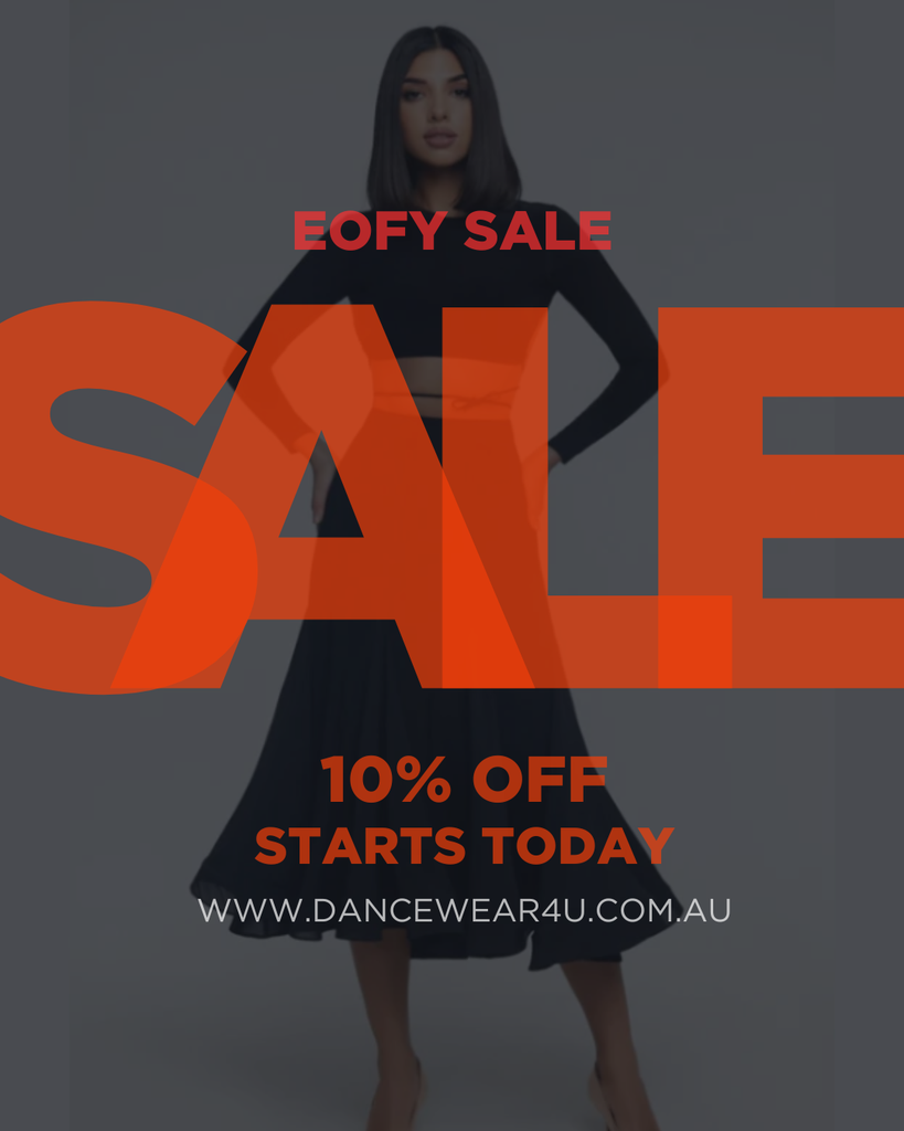 End of Financial Year Sale STARTS TODAY - Save 10% Off Dancewear For You!